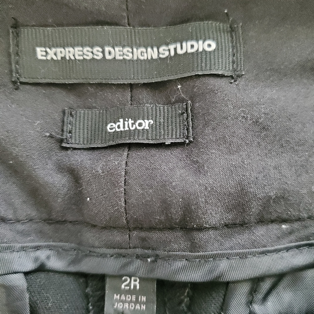 Express Black Low Rise Editor Pants - Picture 3 of 5